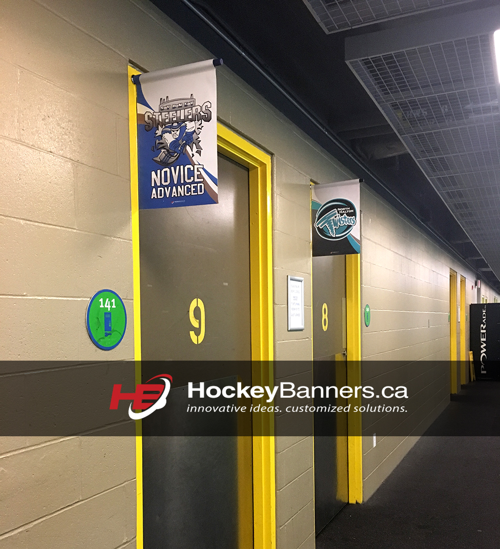 Hockey Banners Dressing Room Door Flagshalifax Ns Eastwood